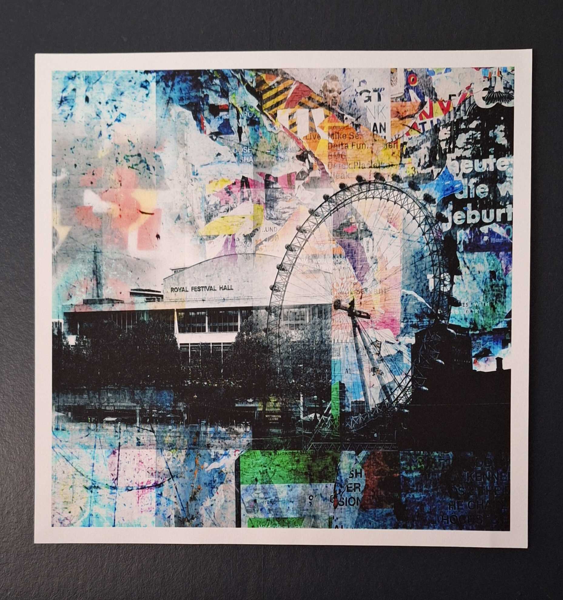 Waterloo sunset London limited edition print 30 x 30cms – Distort Design