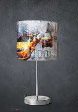 Load image into Gallery viewer, Taxi Driver small table New York lampshade
