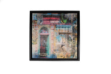 Load image into Gallery viewer, Mixed media Manchester collage framed original 56x56cms