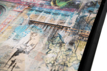 Load image into Gallery viewer, Mixed media Manchester collage framed original 56x56cms