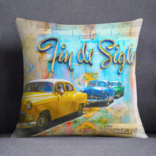 Load image into Gallery viewer, 'End of the century'  Havana print luxury velvet cushion