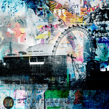 Load image into Gallery viewer, Waterloo Sunset print on aluminium 100cms x 100cms