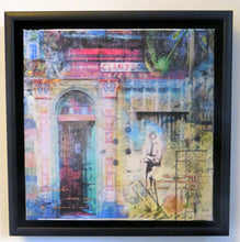 Load image into Gallery viewer, Mixed media Manchester collage framed original 56x56cms