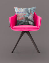 Load image into Gallery viewer, 'Coney Island Baby'  New York print  luxury velvet cushion