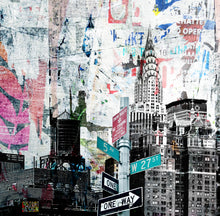 Load image into Gallery viewer, 'Walk on the wildside'  New York print on luxury velvet cushion