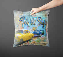 Load image into Gallery viewer, 'End of the century'  Havana print luxury velvet cushion