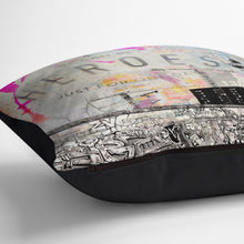 Load image into Gallery viewer, 'Heroes' Berlin print on luxury velvet cushion