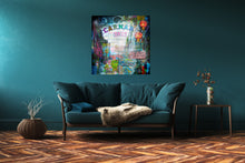 Load image into Gallery viewer, Soho London print on aluminium 100 x 100cms