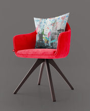 Load image into Gallery viewer, 'Walk on the wildside'  New York print on luxury velvet cushion