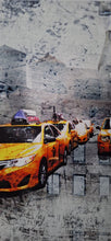 Load image into Gallery viewer, New York Yellow cabs limited edition print 30 x 30cms
