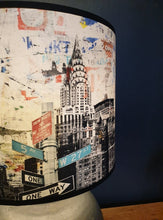 Load image into Gallery viewer, NYC print medium table lampshade
