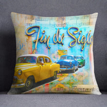 Load image into Gallery viewer, &#39;End of the century&#39;  Havana print luxury velvet cushion
