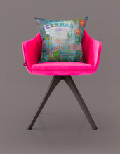 Load image into Gallery viewer, London Soho velvet cushion
