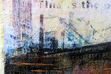 Load image into Gallery viewer, Manchester &#39;This is the place&#39; hand printed photograph on handmade paper.
