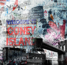Load image into Gallery viewer, Coney Island baby print on aluminium
