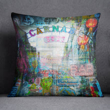 Load image into Gallery viewer, London Soho velvet cushion
