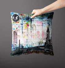 Load image into Gallery viewer, This is the place - Manchester print on luxury velvet cushion
